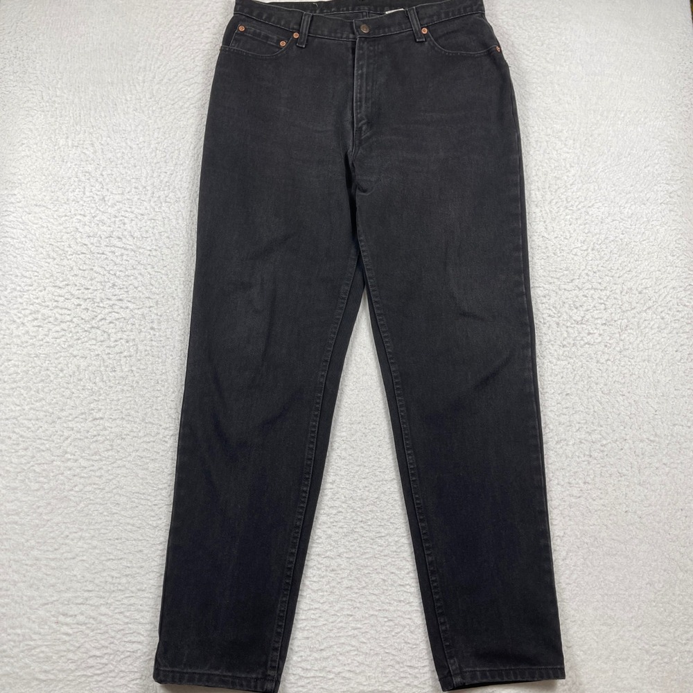 Jordache Jeans Womens 17/18 Black Denim Straight Leg‎ Classic Fit Vintage 90s